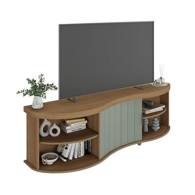 Rack Magnum para Tvs de até 75 com 180cm de Largura Artely Carvalho com Menta