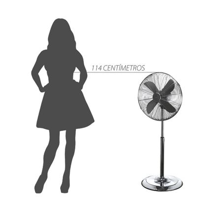 Ventilador de Coluna 40cm Spirit Retro com 3 Velocidades e Função Oscilação Chumbo Metálico / 110V