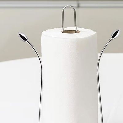 Porta Papel Toalha de Mesa Cromado Aço Brilhante Prático e Funcional Utimil Cromado