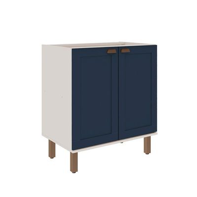 Balcão De Cozinha Genialflex Iluminata 80cm Sem Tampo Br Az