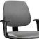 Cadeira Giratória Job L02 Executiva Ergonomica Escritório Crepe Cinza - Lyam Decor
