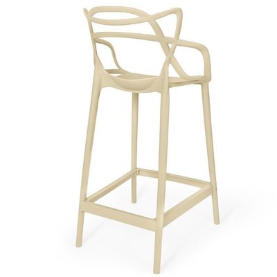 Kit 14 Banquetas Média Allegra 66cm Design Cozinha/bancada - Nude