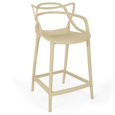 Kit 14 Banquetas Média Allegra 66cm Design Cozinha/bancada - Nude