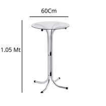 Kit 2 Bistros Com 4 Banquetas Cromadas-gatmagazine