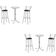 Kit 2 Bistros Com 4 Banquetas Cromadas-gatmagazine