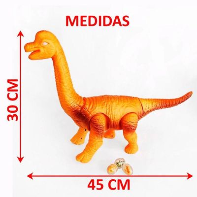 Brinquedo Dinossauro Braquiossauro Com Luzes Som E Movimento