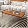 Mesa De Centro Sala De Estar Melin P 87x44 Nature Com Pes Metal Cobre