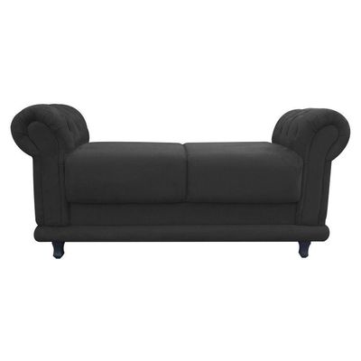 Recamier Barcelona Suede com Strass Grafite