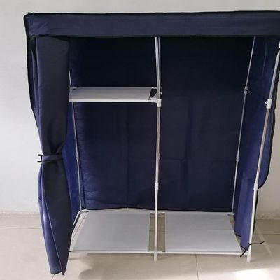 Guarda Roupa Armário Portátil Prateleiras Organizador Brinquedos Arara Cabideiro Sapatos Roxo