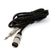 Cabo P10 para XLR Macho Preto Mono - 3 Metros