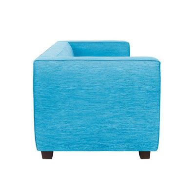 Sofá Namoradeira Amsterdam 1,40m Suede Azul Turquesa - Inova Decorações