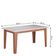 Conjunto de Sala de Jantar Mesa Miami 1,60m com 6 Cadeiras Trieste Dobuê - Madeirado/Mascavo