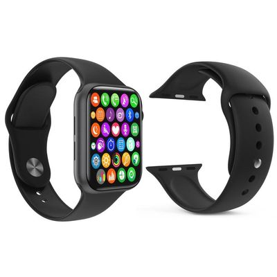 Kit 1 Smartwatch W34 S Preto + 1 Pulseira Extra Preto