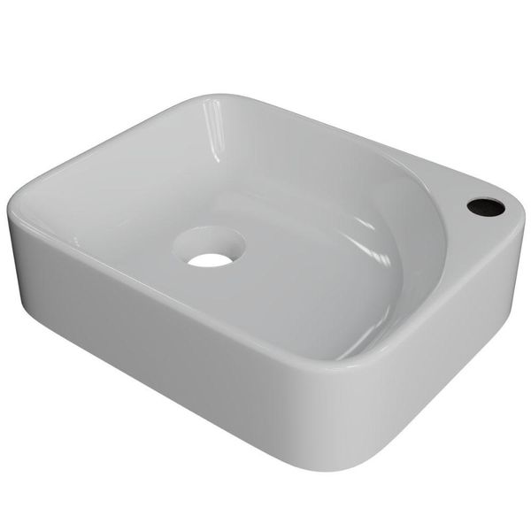 Cuba de Apoio Retangular Para Banheiro Lavabo Cross C01 RO36W Branco - Lyam