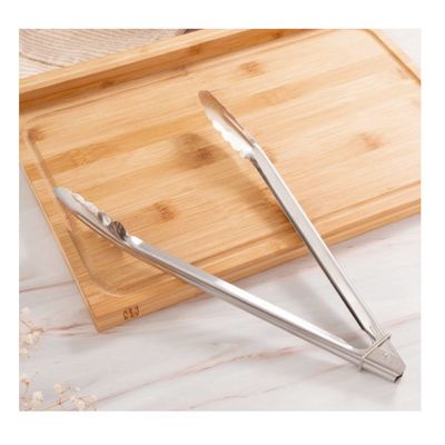 Pegador Alimentos Inox Pinça Profissional Grande Longo 41cm