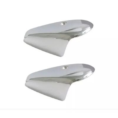 Par Lente Pisca Seta Dianteira + Capa Cromada Fusca Laranja