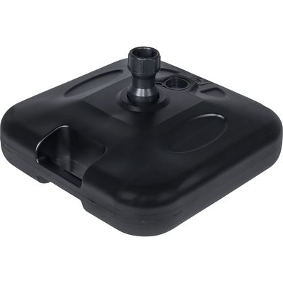 Base para Guarda-Sol ou Ombrellone 18 Kg Quadrada em Plástico Preta Bel Único