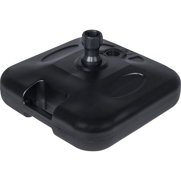 Base para Guarda-Sol ou Ombrellone 18 Kg Quadrada em Plástico Preta Bel Único