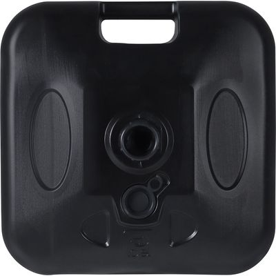 Base para Guarda-Sol ou Ombrellone 18 Kg Quadrada em Plástico Preta Bel Único