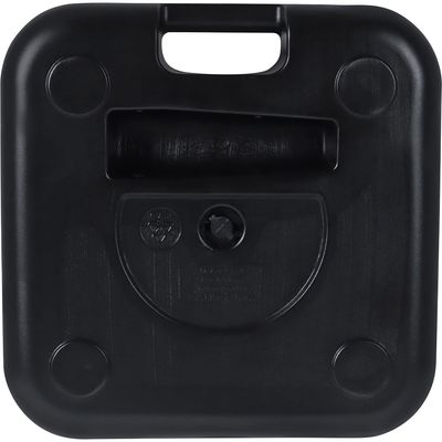 Base para Guarda-Sol ou Ombrellone 18 Kg Quadrada em Plástico Preta Bel Único