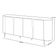 Aparador Buffet Para Sala de Jantar 4 Portas Orgânico Lia D05 Off White - Lyam Decor