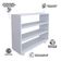 Kit 02 Sapateiras Multiuso Organizador Com 03 Prateleiras E Rodízio Pérola L03 Branco - Lyam Decor