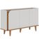 Aparador Buffet Para Sala de Jantar 3 Portas Elora C04 Off White Matte Freijó - Lyam Decor