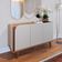 Aparador Buffet Para Sala de Jantar 3 Portas Elora C04 Off White Matte Freijó - Lyam Decor