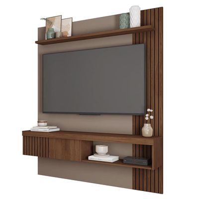 Painel Para Tv Até 55 Polegadas Marrom Moon Caemmun
