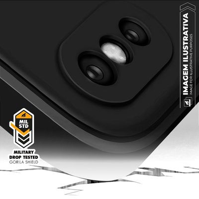Capa para Motorola Moto Edge 50 Ultra - Silicon Veloz -  Preta - Gshield