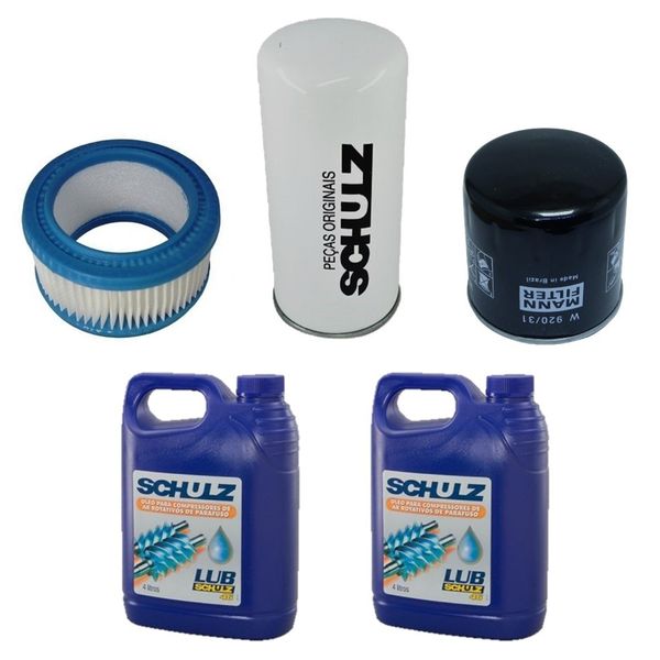 Kit Filtros e Óleo Schulz SRP 3005 3008 3005C 3008C 4005 4008 Kit Filtros e Óleo Schulz SRP 3005 3008 3005C 3008C 4005 4008