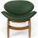Poltrona Decorativa Orgânica Sala Living Kadosh L02 Couríssimo Verde Musgo - Lyam Decor