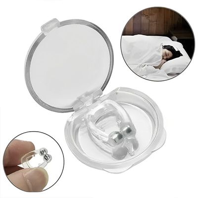 Kit 2 Aparelhos Magnético Clip Dilatador Nasal Anti-Ronco Apneia