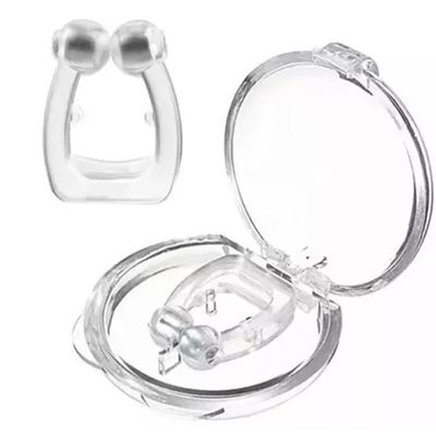 Kit 2 Aparelhos Magnético Clip Dilatador Nasal Anti-Ronco Apneia