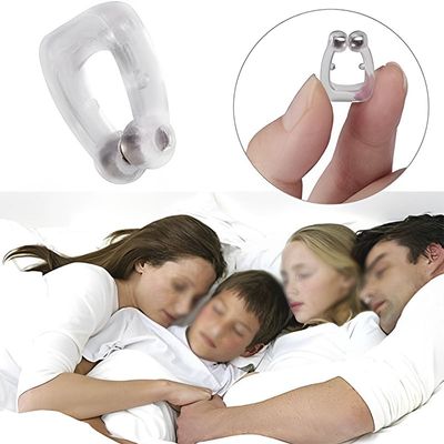Kit 2 Aparelhos Magnético Clip Dilatador Nasal Anti-Ronco Apneia