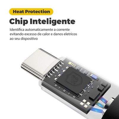Kit Carregador Veicular Tank e Cabo Turbo Militar Micro USB V8 - Gshield