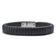 Pulseira Masculina Darkness Silver Black M