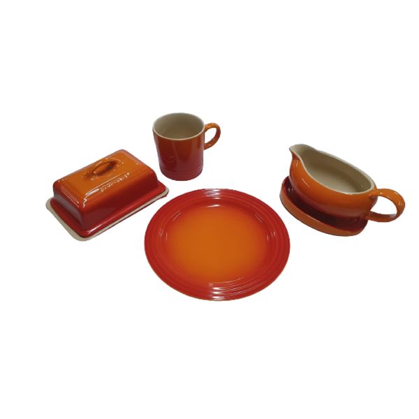 CONJUNTO CAFÉ DA MANHÃ LE CREUSET 5 PEÇAS AZUL CARIBE