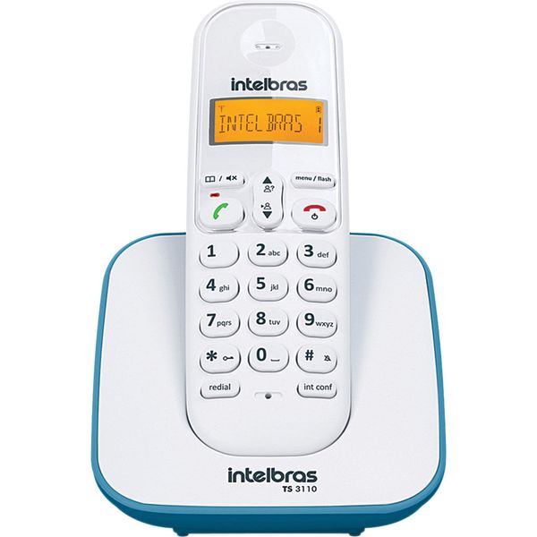Telefone sem Fio com Identificador Intelbras TS3110 Vermelho Telefone sem Fio com Identificador Intelbras TS3110 Azul