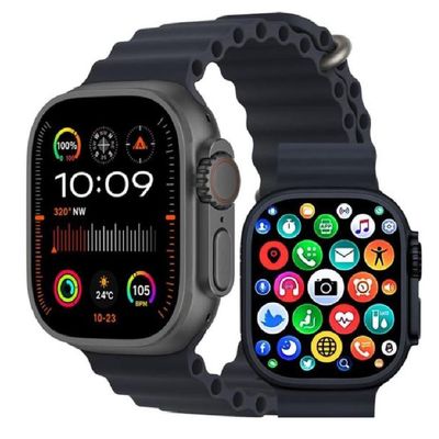 Relógio Digital Smartwatch Watch Ultra X 49mm Tela Super AMOLED Preto