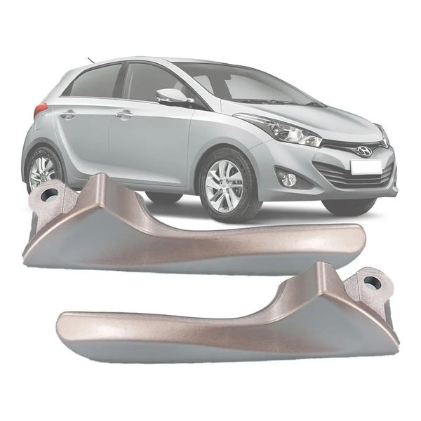 Par Alavanca Puxador Da Maçaneta Interna Hb20 Sedan Até 2019