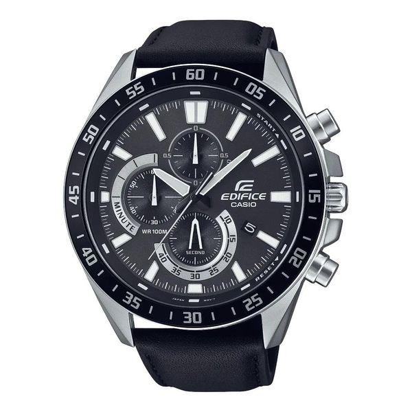 Relógio Casio Masculino Ref:Efv-620l-1avudf Edifice Cronógrafo Prateado