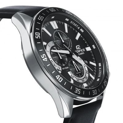 Relógio Casio Masculino Ref:Efv-620l-1avudf Edifice Cronógrafo Prateado