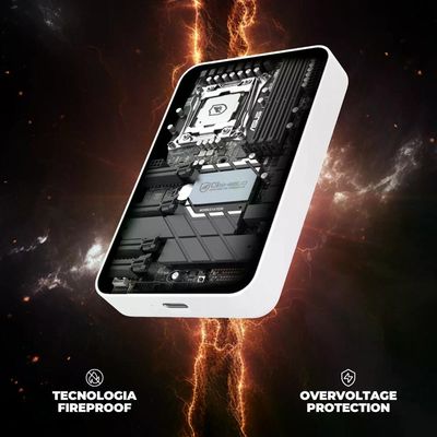 Carregador Portátil MagPower 5.000 MaH - Branco - Gshield