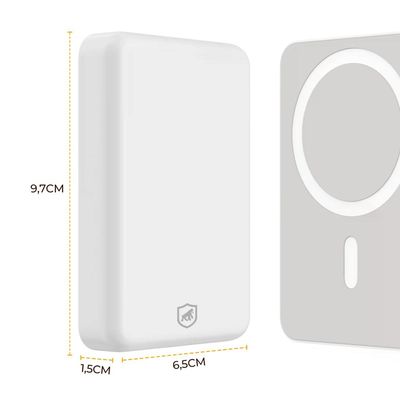 Carregador Portátil MagPower 5.000 MaH - Branco - Gshield