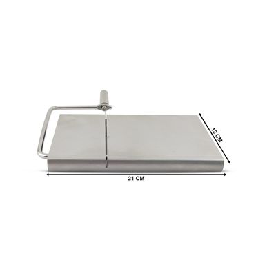 Cortador e Fatiador de Queijos e Frios Manual Inox C/ 5 Fios de Corte Para Reposição