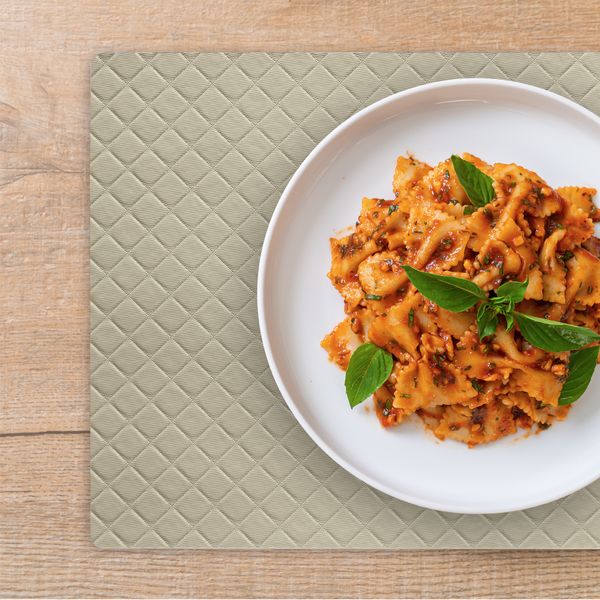 6 Jogo Americano Matelasse Luxe Bege Impermeável Pvc 6 Jogo Americano Matelasse Luxe Bege Impermeável Pvc