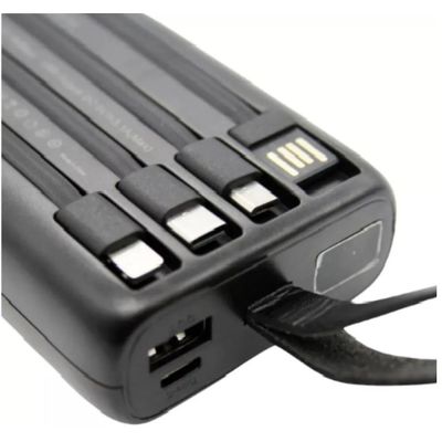 Carregador Power Bank Com Luz Led Turbo 20.000mah YD-06 H´maston Preto