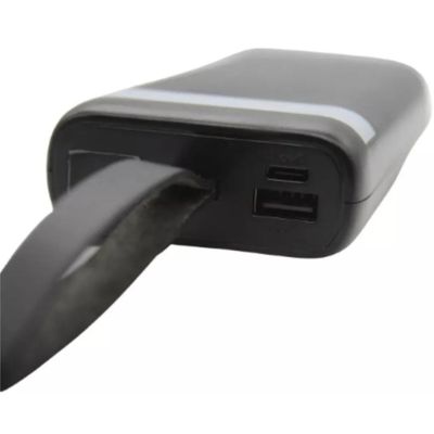 Carregador Power Bank Com Luz Led Turbo 20.000mah YD-06 H´maston Preto