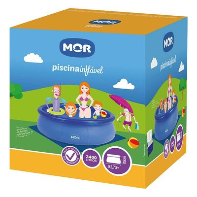 Piscina Redonda 3400 Litros Inflável Splash Fun Mor